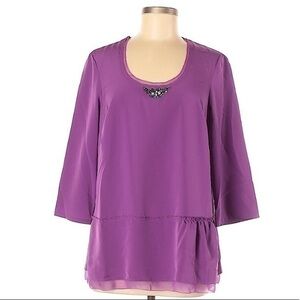 Simply Vera Vera Wang 3/4 Sleeve Blouse